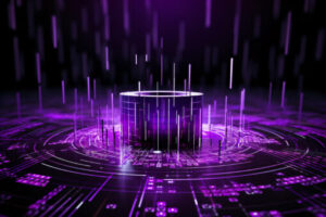 digital data security system cyber security big data analysis illustration